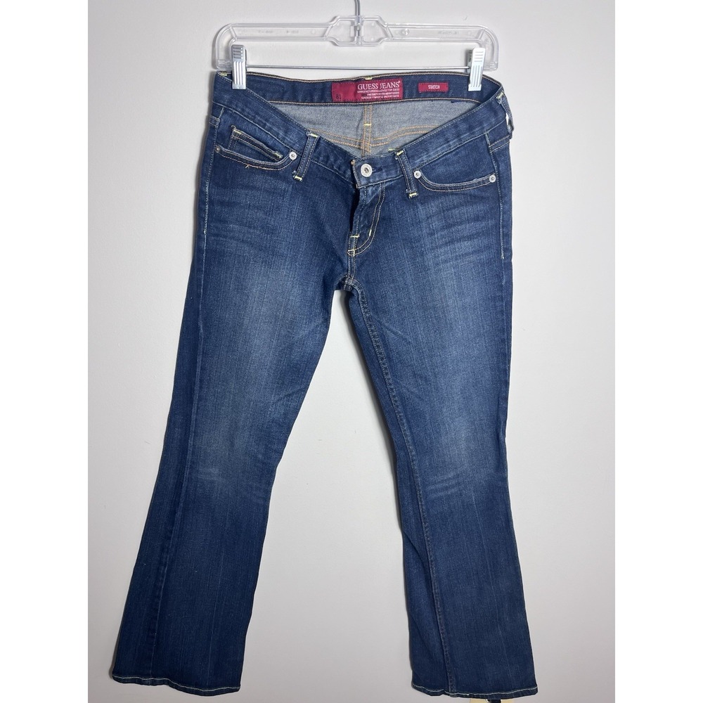 Guess Premium Jeans Womens Size 28 Bootcut Stretch Blue Medium Wash Denim